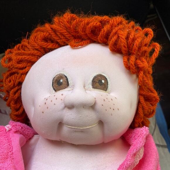 VTG Handmade Soft Sculpture Cabbage Patch Little People STYLE Fabric Doll Baby - Picture 3 of 15